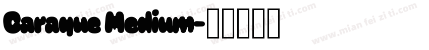 Caraque Medium字体转换